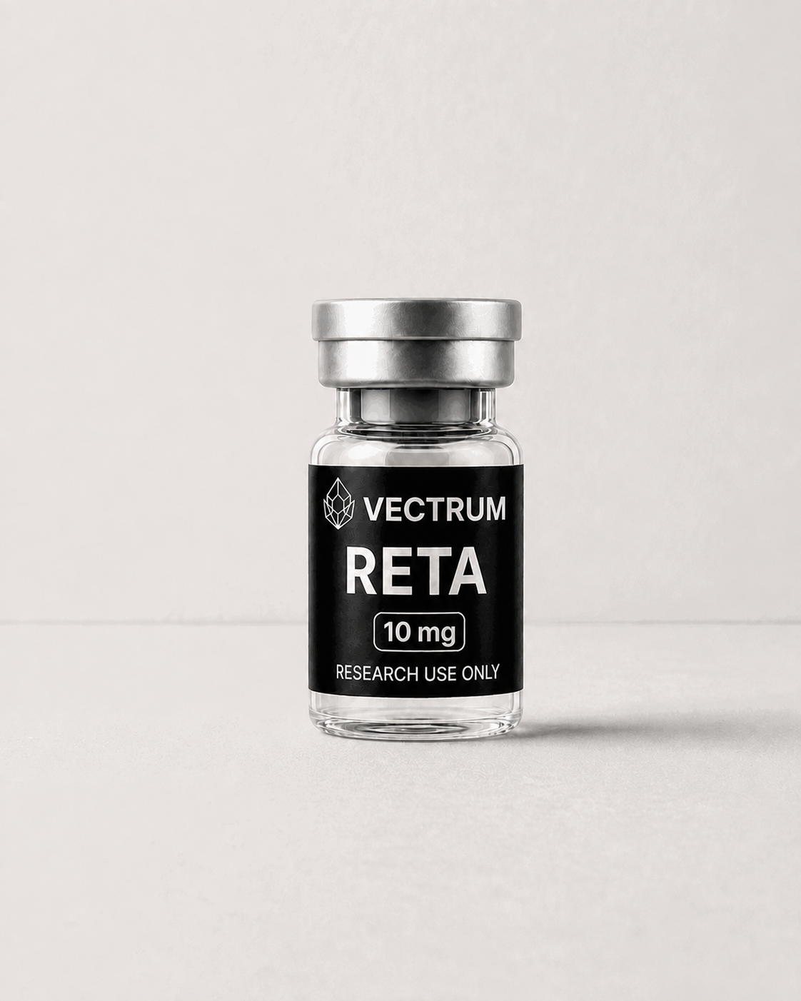 Retatrutide 10 mg research product by Vectrum Peptides
