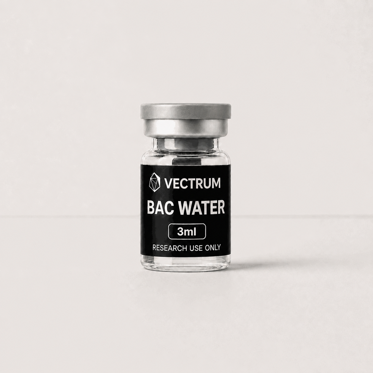 Bacteriostatic Water 3 mL laboratory accessory by Vectrum Peptides